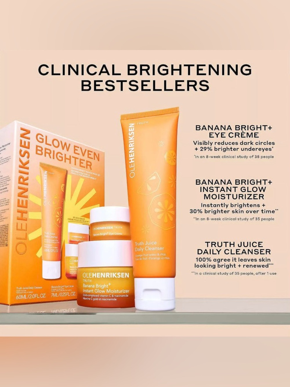 ✨ Ole Henriksen Glow Even Brighter Banana Bright Makeup Prep Set ✨ - Picture 4 of 9